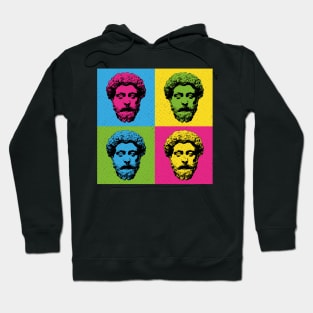 Stoicism Philosopher King Marcus Aurelius Pop Art Hoodie